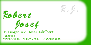 robert josef business card
